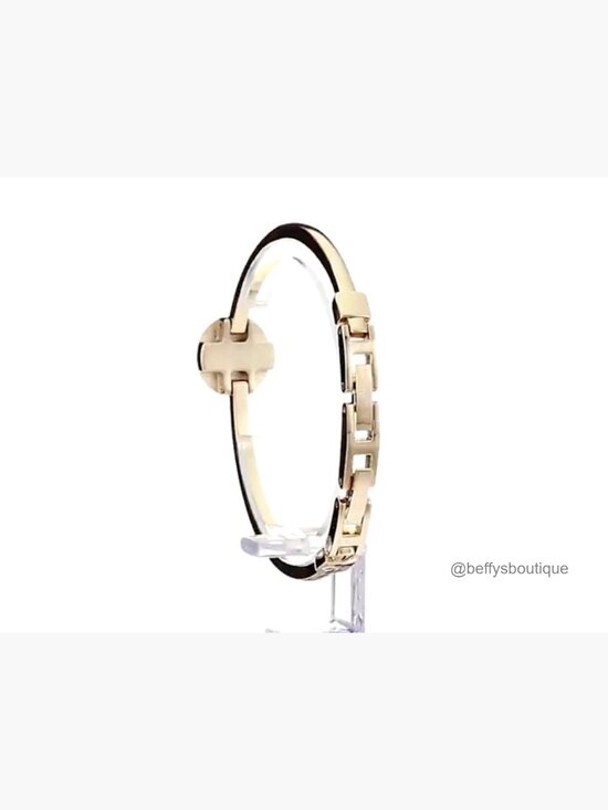 Gold-Tone Bangle Watch with Crystal Bracelet Set main image 3